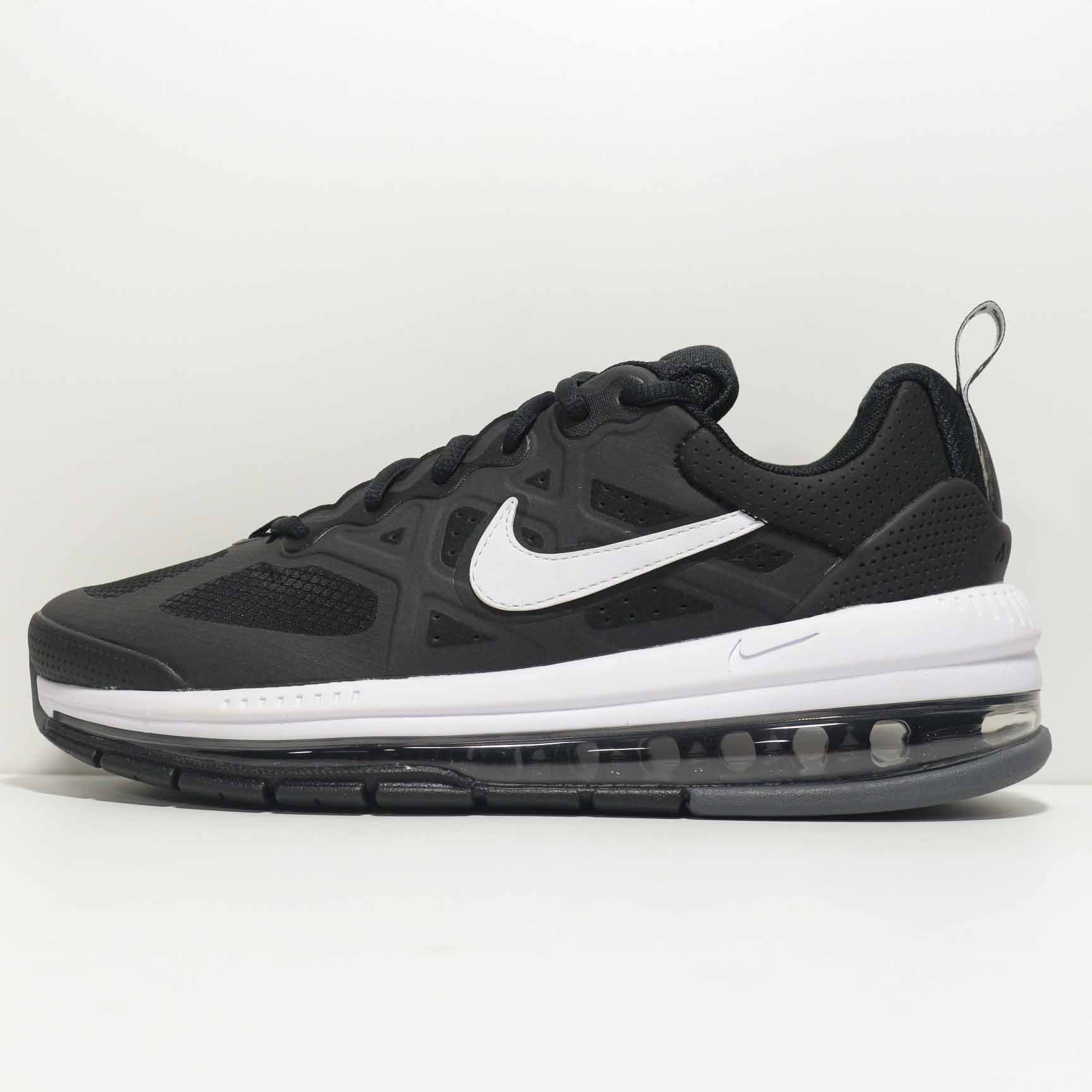 2021 Women Nike Air Max Genome Black White Shoes - Click Image to Close